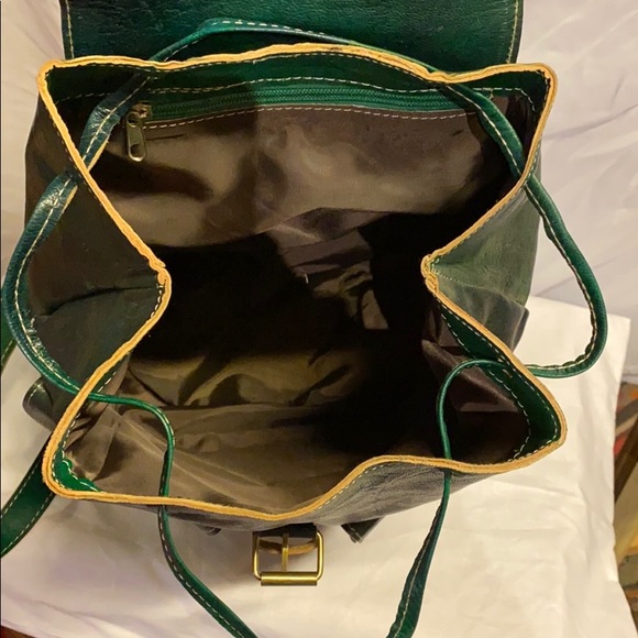 Moroccan Leather Journey Backpack - Picture 9 of 14